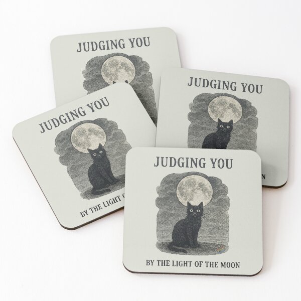 Item preview, Judging By Moonlight Vintage Black Cat designed and sold by CAutumnTrapp.