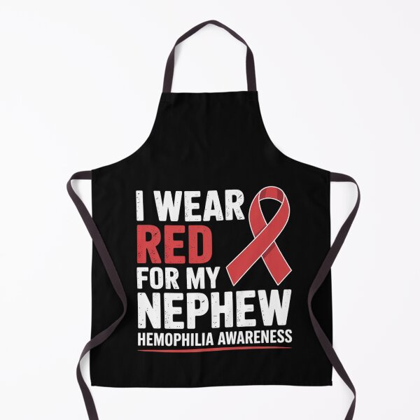 Item preview, I Wear Red For My Nephew Aunt Uncle Hemophilia Awareness designed and sold by BlassmausArt.