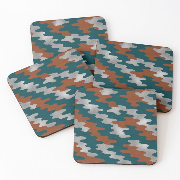 Item preview, Dark Aqua, Cinnamon & Silver Camo designed and sold by DesignsByPrnces.