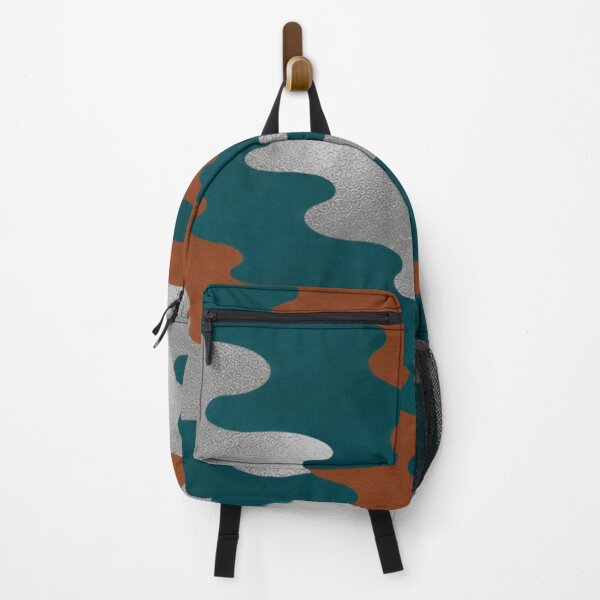 Item preview, Dark Aqua, Cinnamon & Silver Camo designed and sold by DesignsByPrnces.
