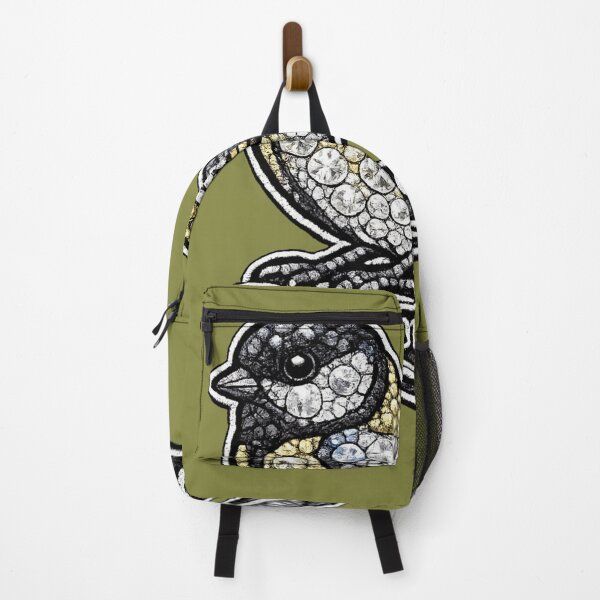 Item preview, Great Tit Diamond Bird Series | Embroidered Rhinestone Bird Art Sticker | Luxury Great Tit Patch Design designed and sold by Emoji Emblems.