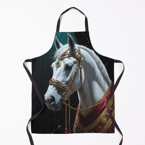 Item preview, Heritage of the Sands - Noble Arabian in Traditional Regalia designed and sold by GoldenVerseArt.