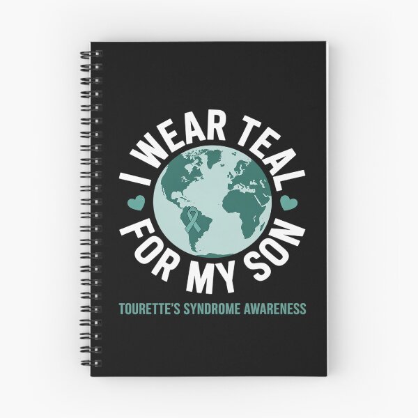 Item preview, I wear TEAL for my SON TOURETTE'S SYNDROME Awareness designed and sold by BlassmausArt.