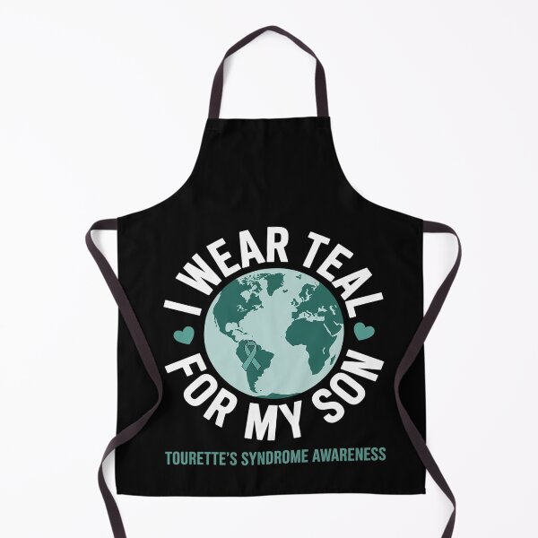 Item preview, I wear TEAL for my SON TOURETTE'S SYNDROME Awareness designed and sold by BlassmausArt.