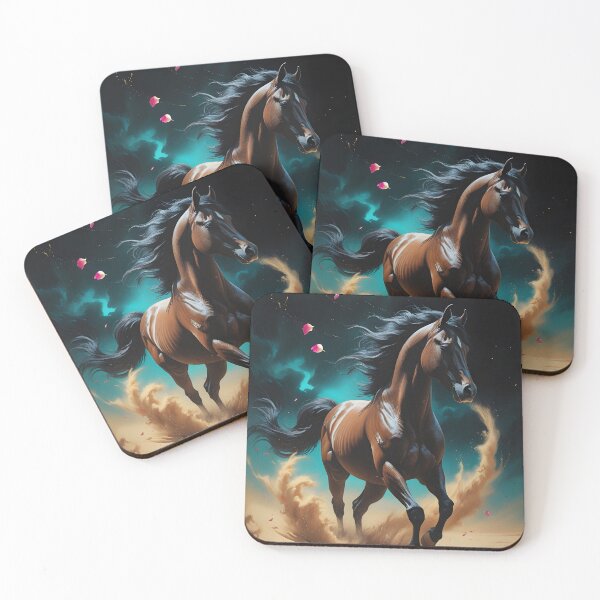 Item preview, Ascent - Rearing Black Stallion designed and sold by GoldenVerseArt.