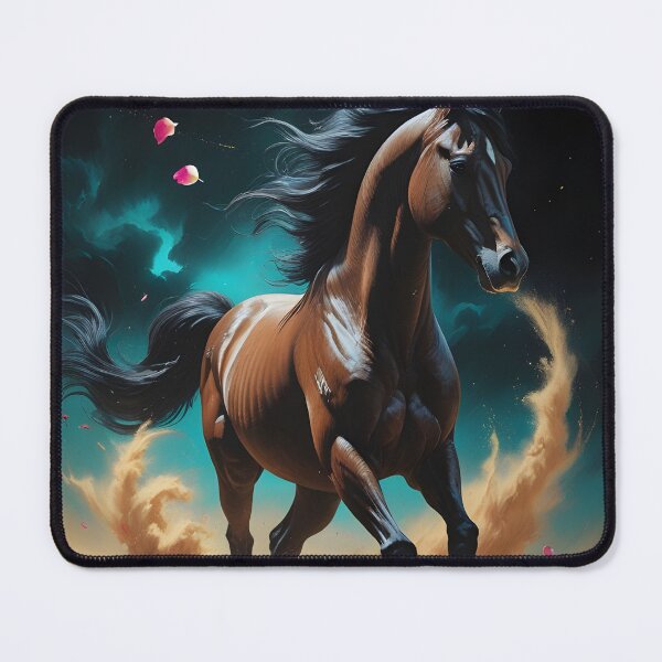 Item preview, Ascent - Rearing Black Stallion designed and sold by GoldenVerseArt.