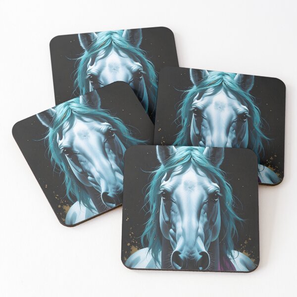 Item preview, Ethereal Motion - White Arabian in the Storm designed and sold by GoldenVerseArt.
