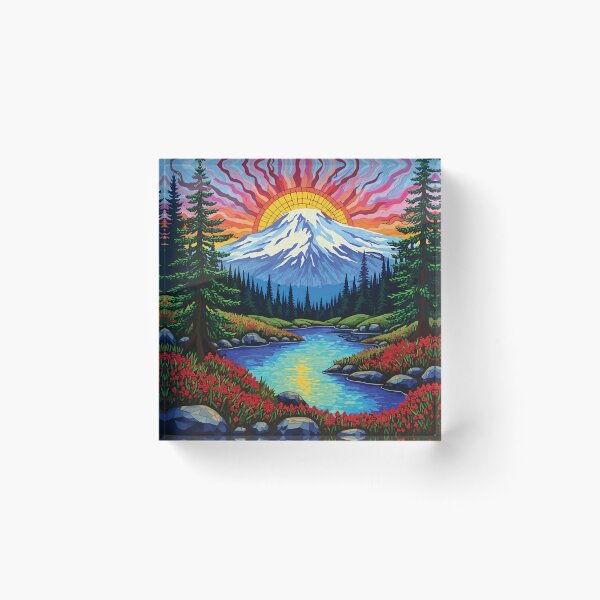 Item preview, Mosaic of Mount Rainier National Park designed and sold by designmari.