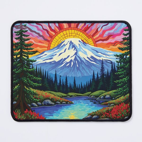 Item preview, Mosaic of Mount Rainier National Park designed and sold by designmari.