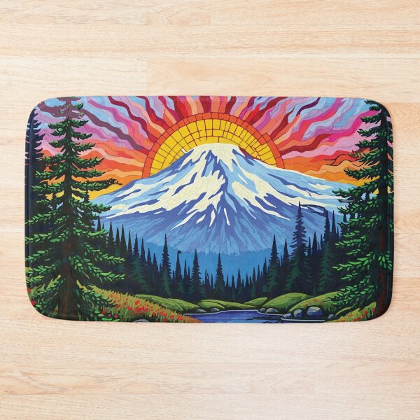 Item preview, Mosaic of Mount Rainier National Park designed and sold by designmari.