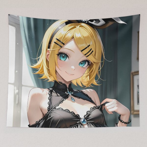 Item preview, Kagamine Rin VOCALOID Elegant Noir Room Portrait designed and sold by Spraykart.