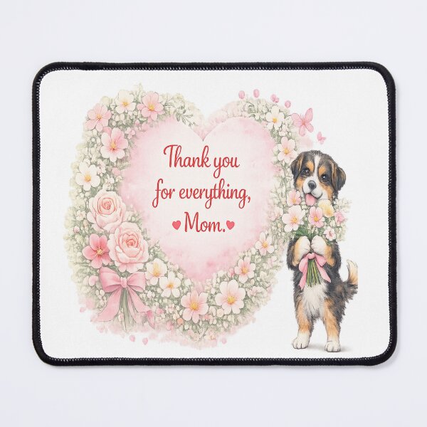 Item preview, Thank You Mom Puppy Art designed and sold by CalineczkaArt.