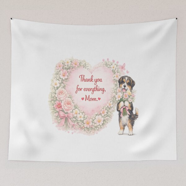 Item preview, Thank You Mom Puppy Art designed and sold by CalineczkaArt.
