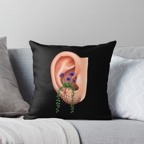 Item preview, Human Ear Flower Growth Illustration designed and sold by AbanoubStore.
