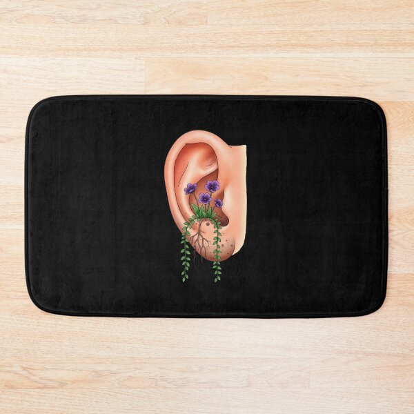 Item preview, Human Ear Flower Growth Illustration designed and sold by AbanoubStore.