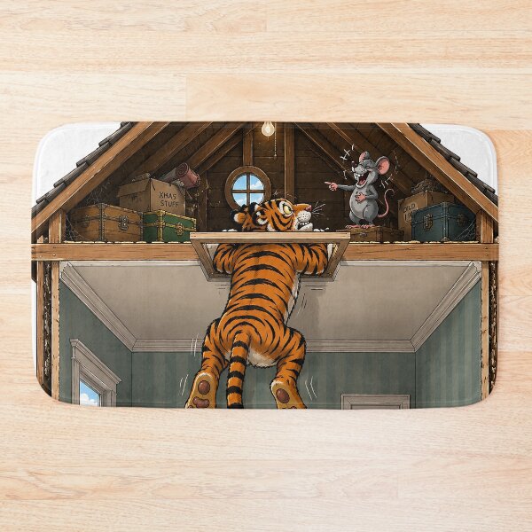 Item preview, Tiger Gets Laughed At While Hunting Mice in the Attic designed and sold by nikkolaus.