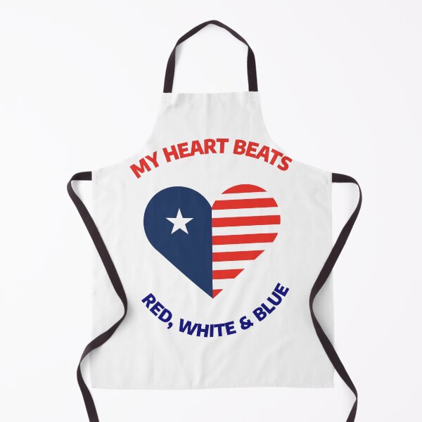 Item preview, My Heart Beats Red White and Blue Patriotic 4th of July USA Independence Day  designed and sold by DesignbyAACreations .