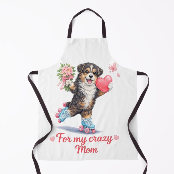 Item preview, Crazy Mom Puppy Roller Skates designed and sold by CalineczkaArt.