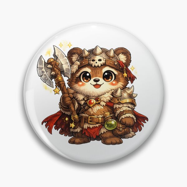 Item preview, Bear Barbarian Cute Fantasy Mascot designed and sold by Byte Bark.