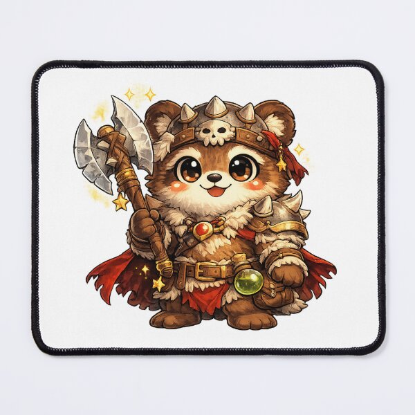 Item preview, Bear Barbarian Cute Fantasy Mascot designed and sold by Byte Bark.