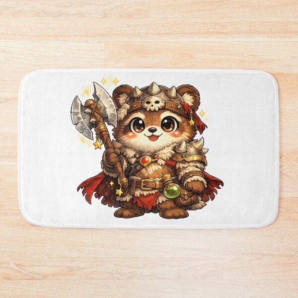 Item preview, Bear Barbarian Cute Fantasy Mascot designed and sold by Byte Bark.