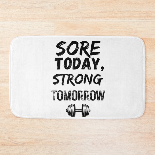 Item preview, Sore Today Strong Tomorrow – Motivational Fitness Gym Typography designed and sold by TommyArt94.