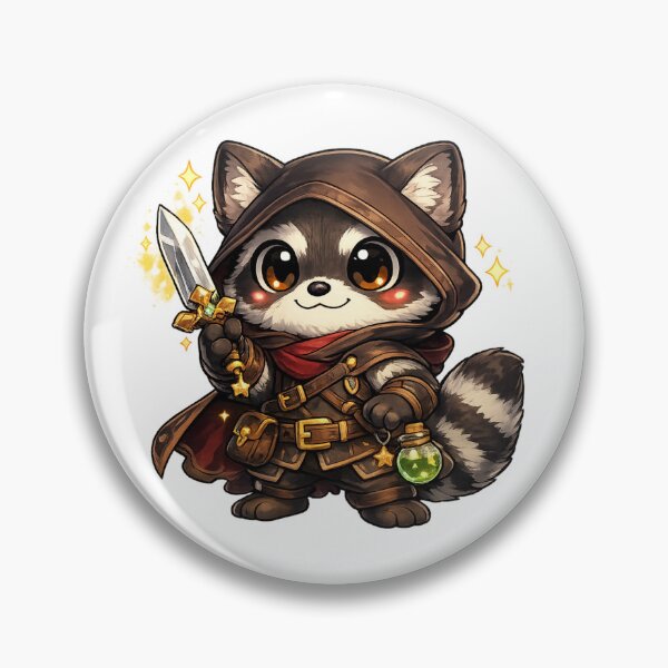 Item preview, Raccoon Rogue Cozy Fantasy Animal Design designed and sold by Byte Bark.