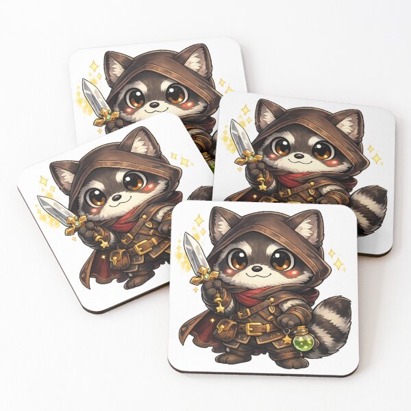 Item preview, Raccoon Rogue Cozy Fantasy Animal Design designed and sold by Byte Bark.