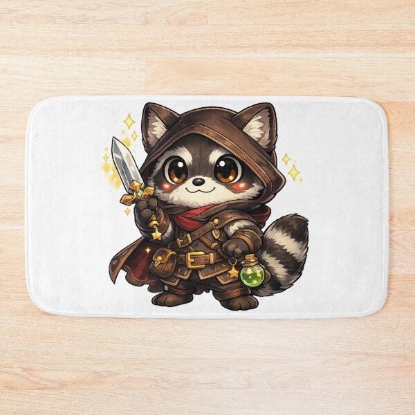 Item preview, Raccoon Rogue Cozy Fantasy Animal Design designed and sold by Byte Bark.