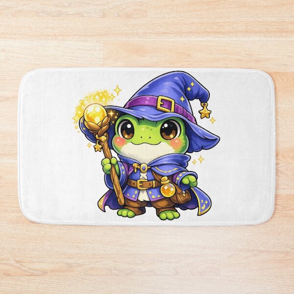 Item preview, Frog Wizard Chibi RPG Character Art designed and sold by Byte Bark.