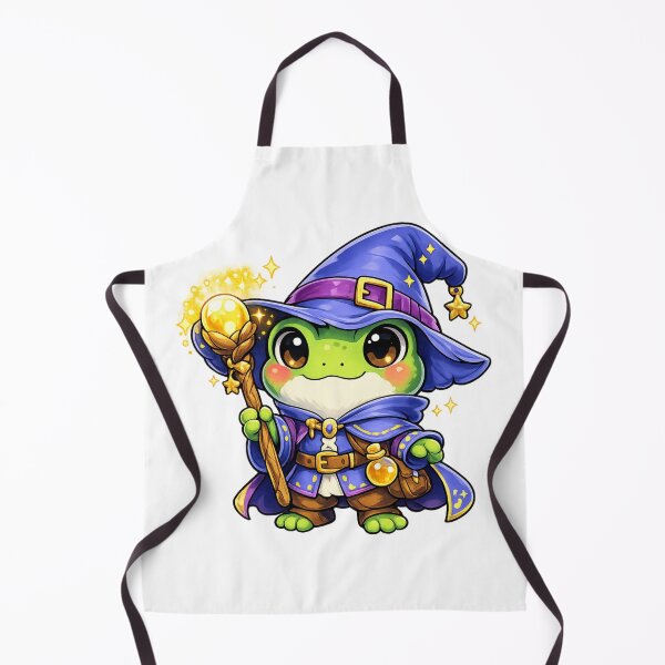 Item preview, Frog Wizard Chibi RPG Character Art designed and sold by Byte Bark.