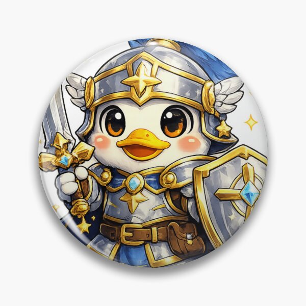Item preview, Duck Paladin Fantasy Gamer Mascot Art designed and sold by Byte Bark.
