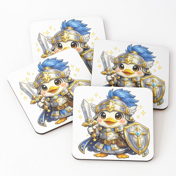 Item preview, Duck Paladin Fantasy Gamer Mascot Art designed and sold by Byte Bark.