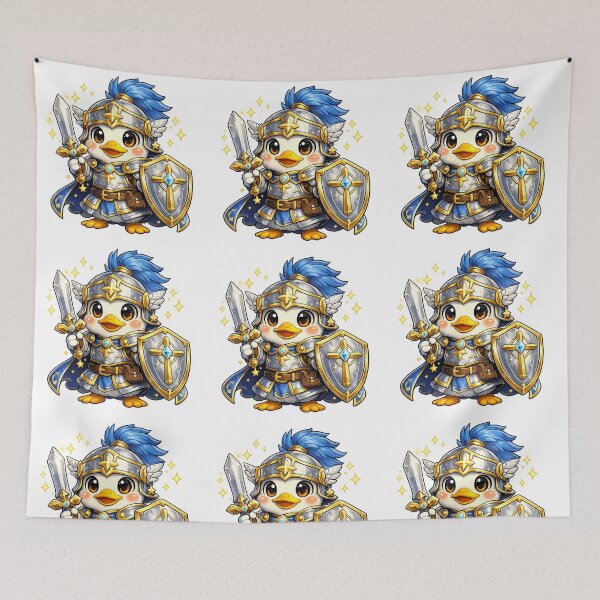 Item preview, Duck Paladin Fantasy Gamer Mascot Art designed and sold by Byte Bark.