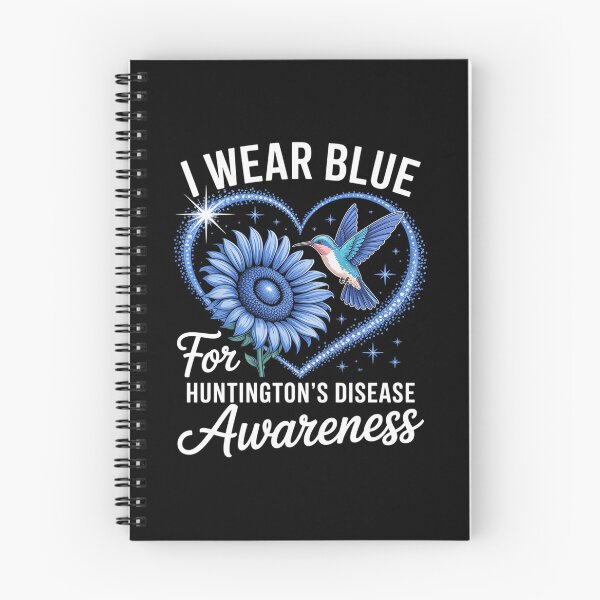 Item preview, I Wear Blue For Huntington's Disease Awareness Hummingbird designed and sold by fferomananul.