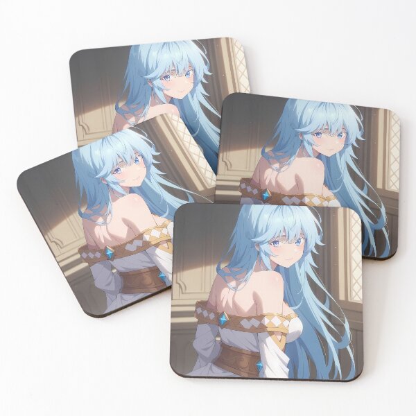 Item preview, Elfaria Albis Serfort Wistoria Wand Sword Blue Hair Elegant Pose designed and sold by SuperTeamCanada.