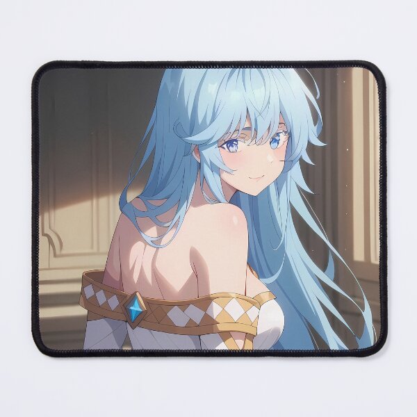 Item preview, Elfaria Albis Serfort Wistoria Wand Sword Blue Hair Elegant Pose designed and sold by SuperTeamCanada.
