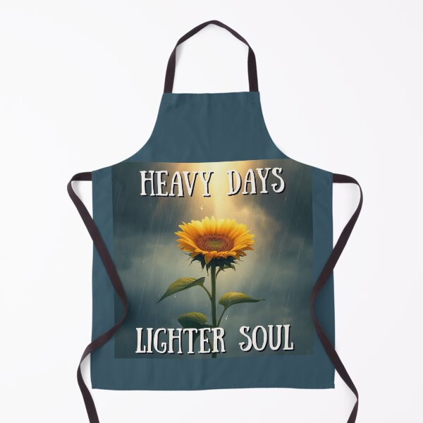Item preview, Heavy Days, Lighter Soul Sunflower Inspirational Design designed and sold by QuietlyBecoming.