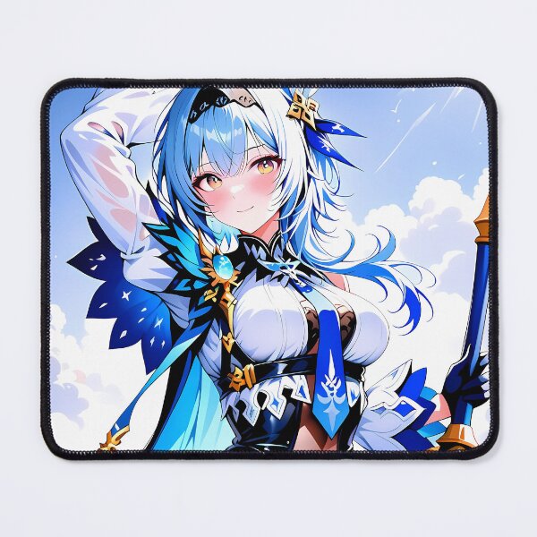 Item preview, Eula Genshin Impact Sky Captain Blue White Fantasy designed and sold by SuperTeamCanada.