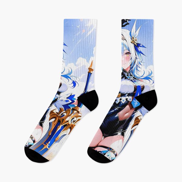 Item preview, Eula Genshin Impact Sky Captain Blue White Fantasy designed and sold by SuperTeamCanada.
