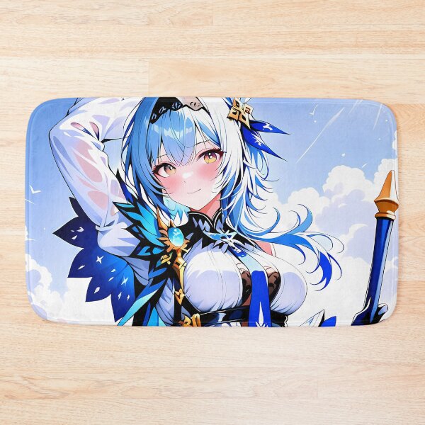 Item preview, Eula Genshin Impact Sky Captain Blue White Fantasy designed and sold by SuperTeamCanada.