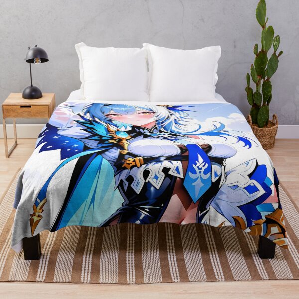 Item preview, Eula Genshin Impact Sky Captain Blue White Fantasy designed and sold by SuperTeamCanada.