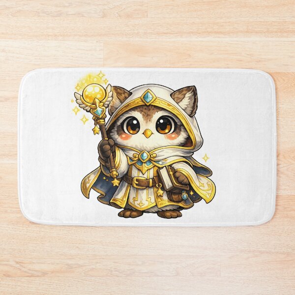 Item preview, Owl Cleric Cute Fantasy Creature Sticker designed and sold by Byte Bark.
