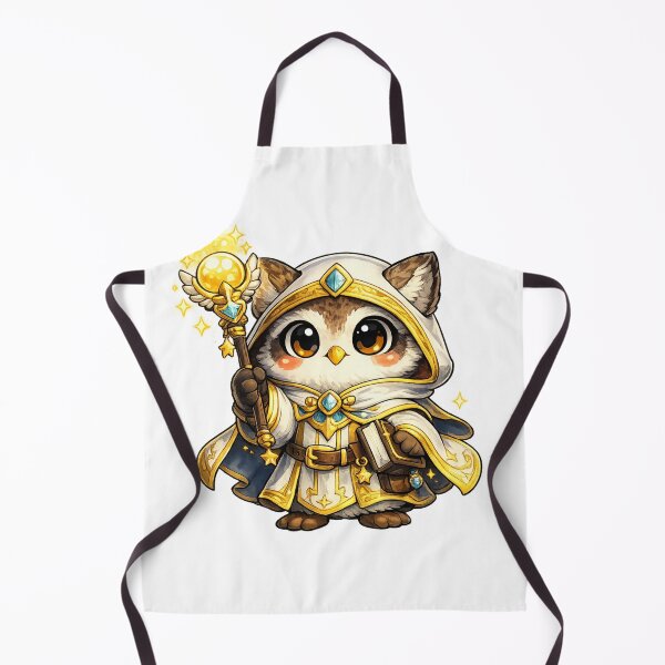 Item preview, Owl Cleric Cute Fantasy Creature Sticker designed and sold by Byte Bark.