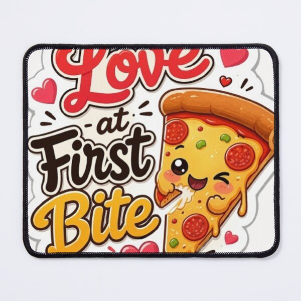 Item preview, Love at First Bite Cute Pizza Sticker designed and sold by WX-ST.
