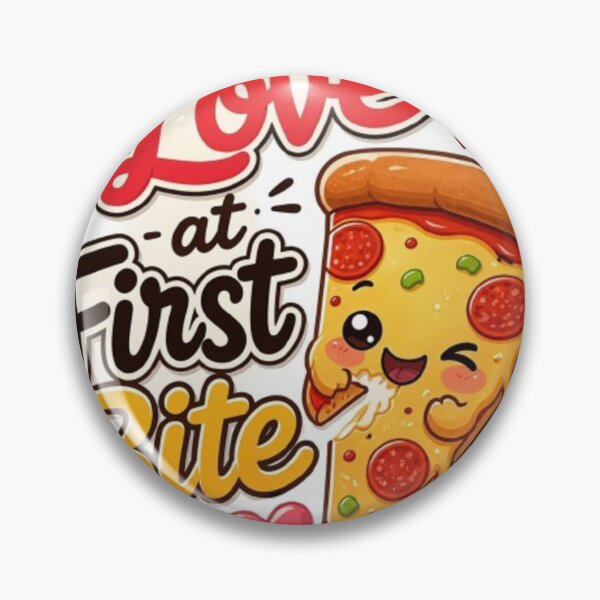 Item preview, Love at First Bite Cute Pizza Sticker designed and sold by WX-ST.