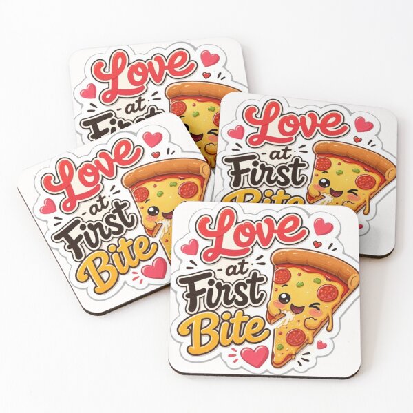 Item preview, Love at First Bite Cute Pizza Sticker designed and sold by WX-ST.