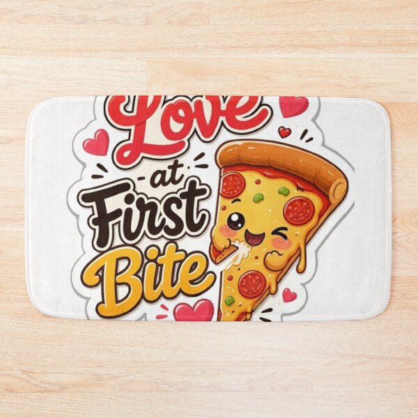 Item preview, Love at First Bite Cute Pizza Sticker designed and sold by WX-ST.