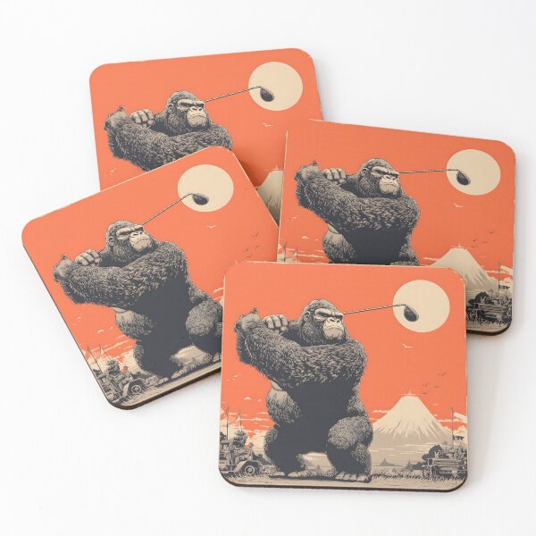 Item preview, Gorilla Playing Golf at Sunset designed and sold by ClubVacay.