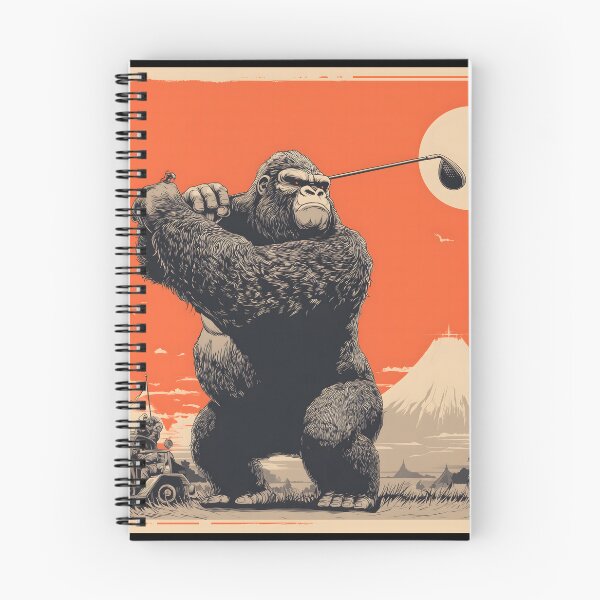 Item preview, Gorilla Playing Golf at Sunset designed and sold by ClubVacay.